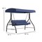 Flash Furniture Navy 3-Seater Convertible Canopy Patio Swing/Bed TLH-007-NV-GG - alternate 6